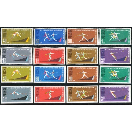 DEP4  Polonia Poland   Nº 1198/05 Dentada y Sin dentar 1962 MNH
