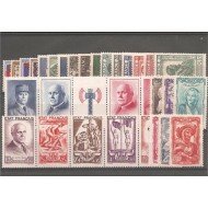 Francia France 1943 Año Completo MNH Francia France 1943 Año Completo MNH