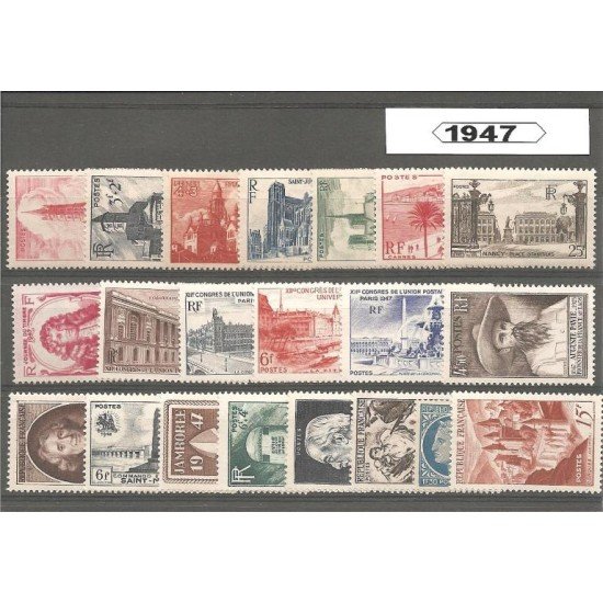 Francia France 1947 Año Completo MNH Francia France 1947 Año Completo MNH