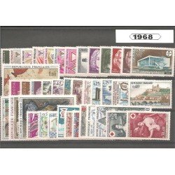 Francia France 1968 Año Completo MNH