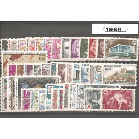 Francia France 1968 Año Completo MNH