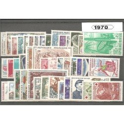 Francia France 1970 Año Completo MNH