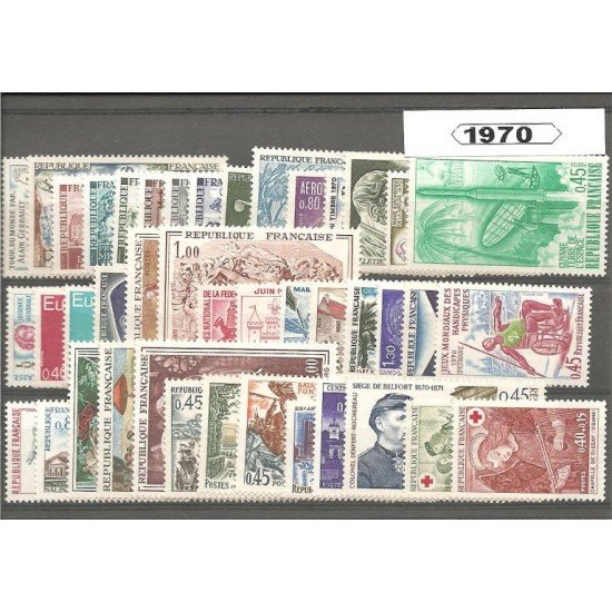 Francia France 1970 Año Completo MNH Francia France 1970 Año Completo MNH