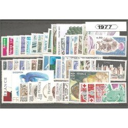 Francia France 1977 Año Completo MNH