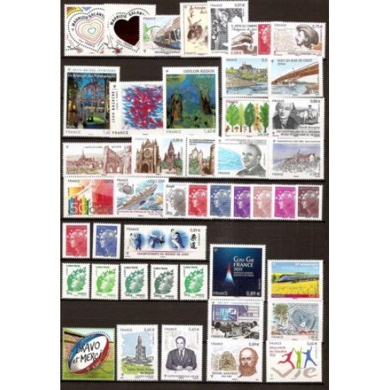 Francia France 2011 Año Completo MNH