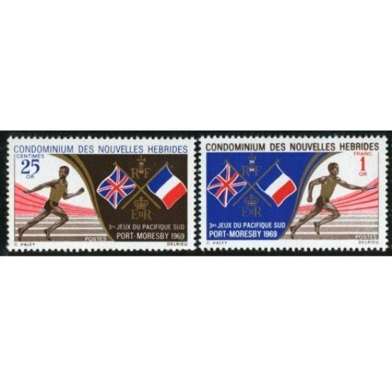 DEP3 Nuevas Hébridas 282/83 1969 MNH