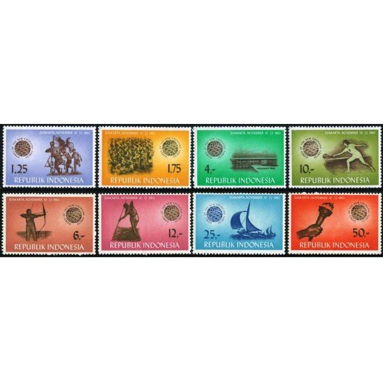 DEP5 Indonesia 351/58 1963 MNH DEP5 Indonesia 351/58 1963 MNH