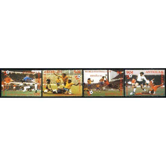DEP5 Antigua Nº 649/52 deportes fútbol MNH DEP5 Antigua Nº 649/52 deportes fútbol MNH