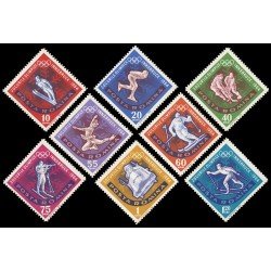 DEP5  Rumanía  Romania 1976/83 1964 9º Juegos olímpicos de invierno MNH