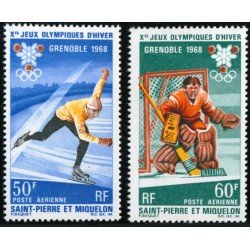 DEP5  San Pedro y Miguelón  St. Pierre et Miquelon Nº A 40/41  1968 MNH
