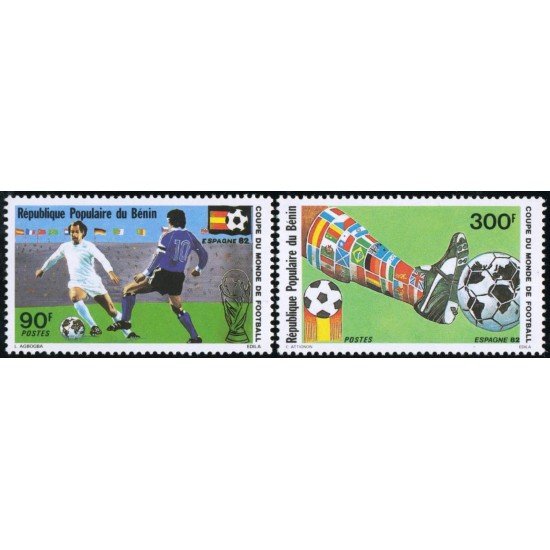 DEP5  Benín  Nº 539/40  deportes fútbol MNH