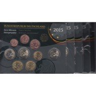 Alemania 2015 Cartera Oficial Euros € (5 cecas)