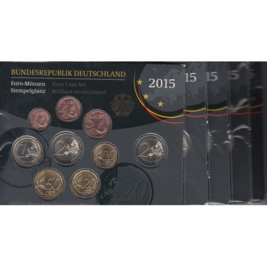 Alemania 2015 Cartera Oficial Euros € (5 cecas) Alemania 2015 Cartera Oficial Euros € (5 cecas)