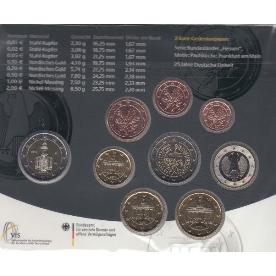 Alemania 2015 Cartera Oficial Euros € (5 cecas) Alemania 2015 Cartera Oficial Euros € (5 cecas)