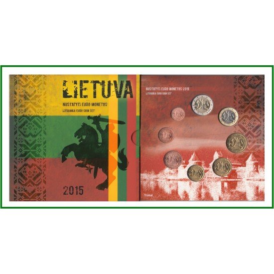 Lituania 2015 Cartera Oficial Cartera Oficial Monedas € euro Set Lituania 2015 Cartera Oficial Cartera Oficial Monedas € euro Set