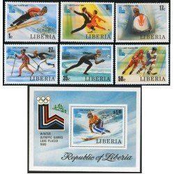 DEP6 Liberia 866/73 + HB 94 1980 MNH DEP6 Liberia 866/73 + HB 94 1980 MNH