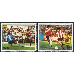 DEP6 Paraguay A- 1019 y 1021 1986 Mexico 86 Copas del Mundo de Fútbol MNH