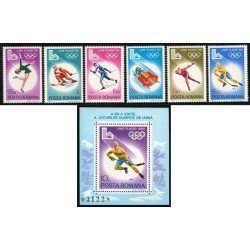 DEP6 Rumanía  Romania Nº 3241/46 + HB 140  1980  MNH