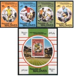 DEP6 Maldivas MAldives 1081/84 + HB 122 1986 MNH DEP6 Maldivas MAldives 1081/84 + HB 122 1986 MNH