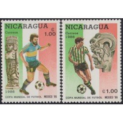 Nicaragua 1402/03 1986 Copa del mundo de Fútbol  México 86 MNH