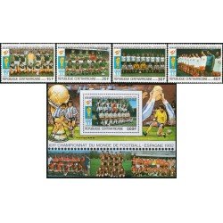 DEP6  Rep. Centroafricana  Nº 435/38 + HB 45   MNH