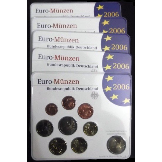 Alemania 2006 Cartera Oficial Euros € (5 cecas) Alemania 2006 Cartera Oficial Euros € (5 cecas)