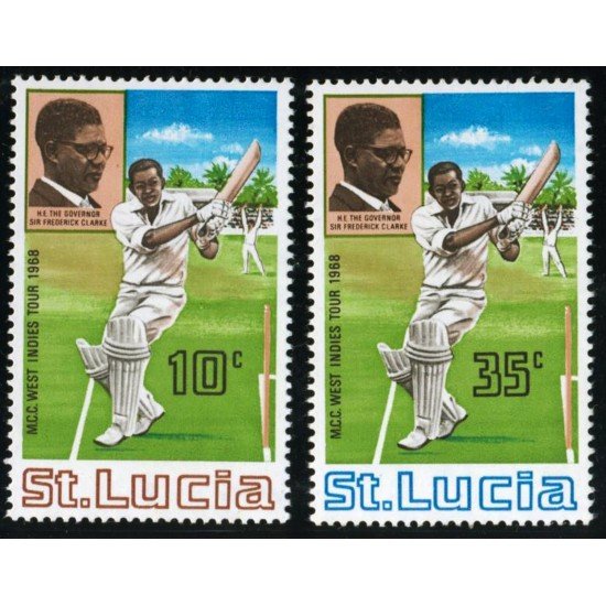 DEP7 Santa Lucía St. Lucia 227/28 1968 MNH DEP7 Santa Lucía St. Lucia 227/28 1968 MNH