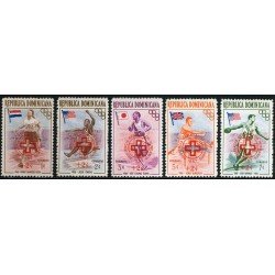DEP7  Rep. Dominicana 452/56 1957 Deportes Juegos olímpicos de Melbourne MNH