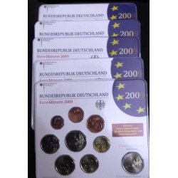 Alemania 2009 Cartera Oficial Euros € (5 cecas) Alemania 2009 Cartera Oficial Euros € (5 cecas)