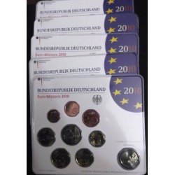 Alemania 2010 Cartera Oficial Euros € (5 cecas) Alemania 2010 Cartera Oficial Euros € (5 cecas)