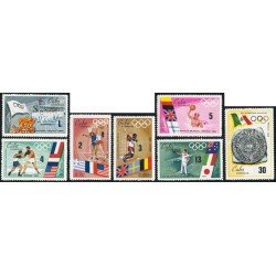DEP7  Cuba Nº 1248/54  1968  JJOO Mexico  MNH