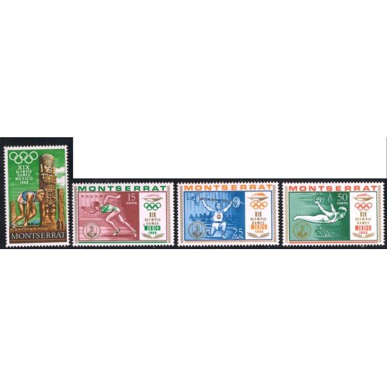 DEP7 Montserrat 199/02 1968 JJOO Mexico MNH DEP7 Montserrat 199/02 1968 JJOO Mexico MNH