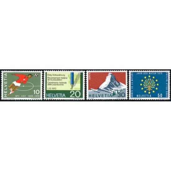 DEP7 Suiza Switzerland 864/67 1970 Sellos de propaganda MNH DEP7 Suiza Switzerland 864/67 1970 Sellos de propaganda MNH