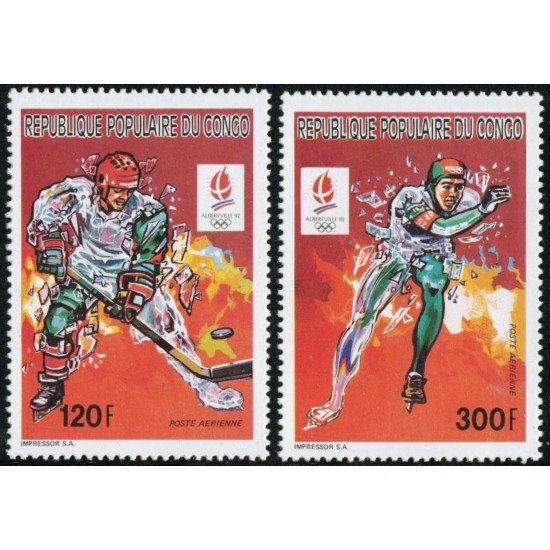 OLI1 Congo francés Nº A 400/01 1982 MNH OLI1 Congo francés Nº A 400/01 1982 MNH