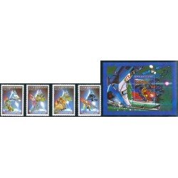 OLI1 Guinea Guinee 905/07 + A 244 + HB 90 1992   MNH