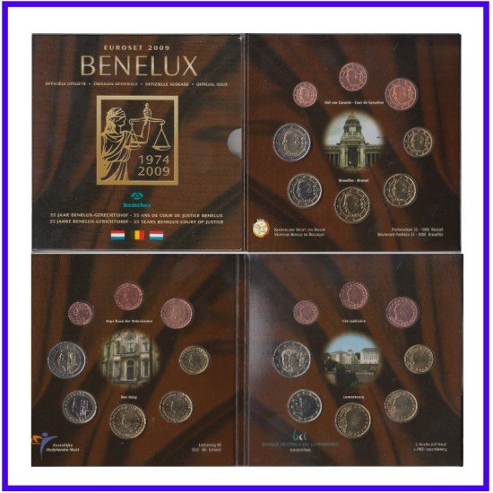 Benelux 2009 Cartera € euro Euroset Av. Tribual de Justicia 