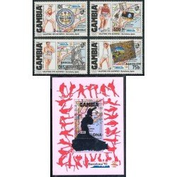 OLI1 Gambia 1112/15 + HB 132  1984  JJOO Barcelona   MNH 