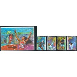 OLI1 San Cristóbal Nevis 630/33 + HB 47 1992  JJOO Barcelona MNH