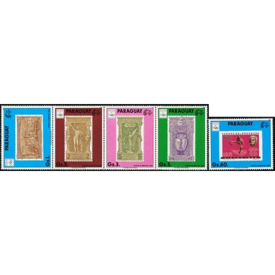 OLI1 Paraguay 2490/94 1990 Juegos olímpicos de verano en Barcelona MNH