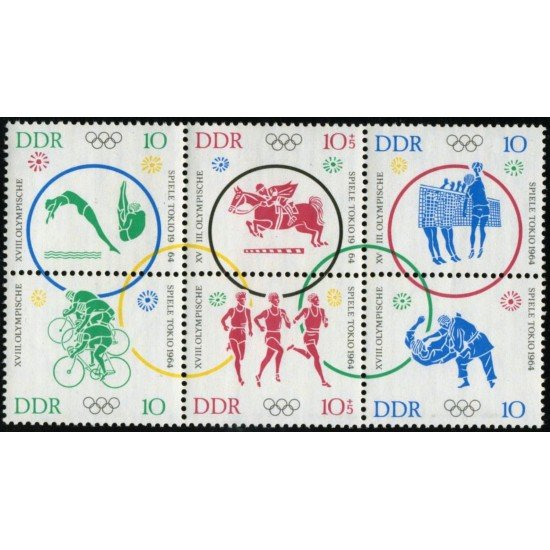 OLI2  Alemania Oriental  Germany  Nº 742/47  1964   MNH