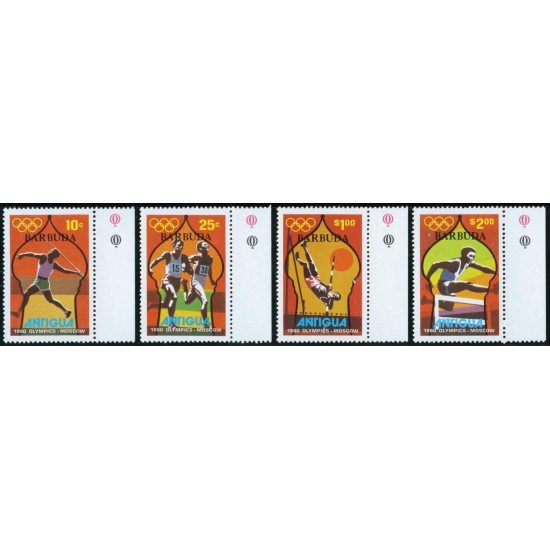 OLI2  Barbuda Nº 457/60  1980  JJOO Moscú  MNH