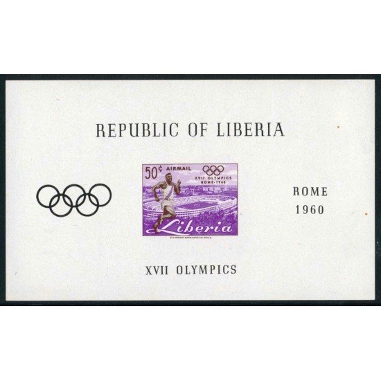 OLI2 Liberia HB 16 1960 JJOO Roma MNH OLI2 Liberia HB 16 1960 JJOO Roma MNH