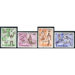 OLI2 Liberia 368/70 + A 122 1960 JJOO Roma MNH OLI2 Liberia 368/70 + A 122 1960 JJOO Roma MNH