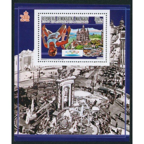 OLI2 Madagascar HB 826 1992 JJOO Barcelona MNH OLI2 Madagascar HB 826 1992 JJOO Barcelona MNH