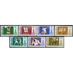 OLI2 Mongolia Nº 1052/58 1980 JJOO Moscú MNH OLI2 Mongolia Nº 1052/58 1980 JJOO Moscú MNH