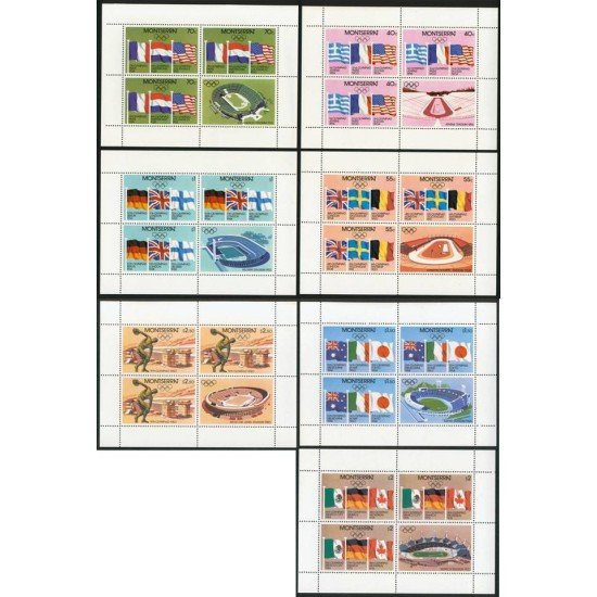 OLI2 Montserrat HB 429/35 1980 JJOO Moscú MNH OLI2 Montserrat HB 429/35 1980 JJOO Moscú MNH
