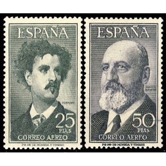 España Spain 1164/65 1955 - 1956 Fortuny Torres Quevedo MNH España Spain 1164/65 1955 - 1956 Fortuny Torres Quevedo MNH