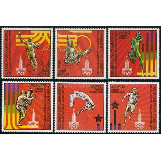 OLI2  Guinea Bissau 126/29 + A 60/61   MNH