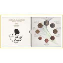 Eslovenia 2007 Cartera Oficial Monedas € euro Eslovenia 2007 Cartera Oficial Monedas € euro