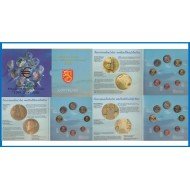 Finlandia 1999 - 2000 - 2001 Cartera Oficial Monedas € euros Estuche 3 Carteras 